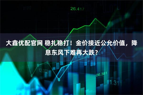 大鑫优配官网 稳扎稳打！金价接近公允价值，降息东风下难再大跌？