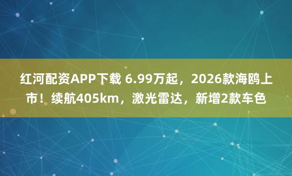 红河配资APP下载 6.99万起，2026款海鸥上市！续航405km，激光雷达，新增2款车色